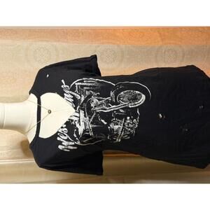 Torrid Motorcycle Distressed Graphic Tee